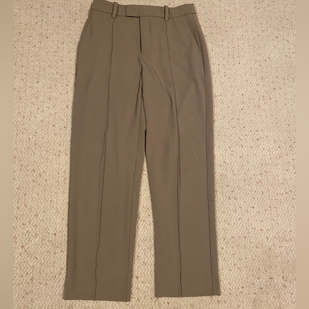 Madewell Taupe Wide Leg Trousers